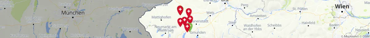 Kartenansicht für Apotheken-Notdienste in der Nähe von Eberschwang (Ried, Oberösterreich)